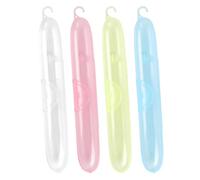 Toothbrush Case | 4X Toothbrush Travel Container,Portable Hygiene Organizing Accessories for Bathroom Business Trip Outdoor Vacation