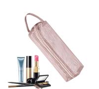 Toothbrush Case - Airplane Pouch Liquids | Toothbrush Case | Travel Hygiene Bag | Portable Toothbrush Case | Small Mesh Hygiene Bag for Airport Aeroplane Camping Travel Bathroom, Pink, 9.06x2.56x2.17