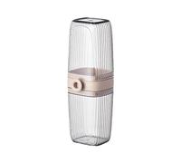 Toothbrush Case for Traveling,Toothbrush Travel Case Containers | Breathable & Leak Proof Toothbrush Travel Containers, Sturdy Portable Travel Accessories for Business, Traveling, Light coffee, Refer