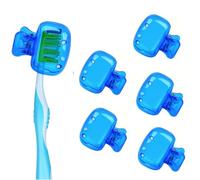 Toothbrush Cover, New Toothbrush Cover, dust Protection Toothbrush Travel Box, Compatible with Manual and Electric toothbrushes, Suitable for Home and Travel, 5 Pieces (Blue)