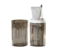 Toothbrush Cup, Toothbrush Protection Box, Travel hygienic Holder, 6.5x6.5x20cm Compact and Portable Design Stylish and Functional for Family Camping School Business Trip