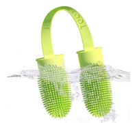 Toothbrush Dog - Silicone Dog Toothbrush | Finger Cots Dogs Dentall Care | Reusable Silicone Toothbrushes with Two Fingers for Dogs and Cats Dentall Care for Small Animals Gentle