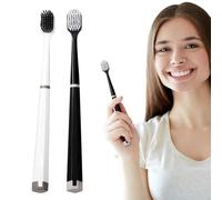 Toothbrush for Adults - Soft Bristle Toothbrush - Wide Head Deep Cleaning Tool, Ergonomic Handle Solution for Travelling, Camping, Business Trip, Bathroom