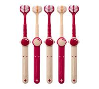 Toothbrush for Children - Pack of 5 Sensitive Care Bristles, Three-sided Toothbrush, Space Three-sided Manual Toothbrushes, Gum Care Tool for Hygiene Care When Travelling, in the Bathroom at Home