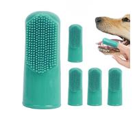 Toothbrush for Dogs - Oral Hygiene Kit for Pets with 5 Silicone Toothbrushes, Dog and Cat Toothbrush | Manual Toothbrush for Clean Teeth, Hygienic Set for Dogs