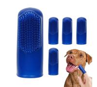 Toothbrush for Dogs - Oral Hygiene Kit for Pets with 5 Silicone Toothbrushes, Dog and Cat Toothbrush | Manual Toothbrush for Clean Teeth, Hygienic Set for Dogs