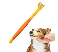 Toothbrush for Small Dogs,Toothbrush for Small Dogs | Three-Headed Dog Toothbrush - Dog Toothbrush for Kitten Bad Breath Remover Soft Bristle Mouth Cleaning Tool