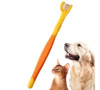 Toothbrush for Small Dogs,Toothbrush for Small Dogs - Three-Headed Dog Toothbrush | Soft Bristle Oral Cleaning Brush for Cats Oral Hygiene for Medium Dog
