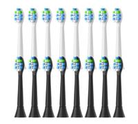 Toothbrush Head, Compatible with Philips, 3100 4100 4300 5300 | 5500 6100 9000 Series, adult click-on toothbrush head(8White 8Black)