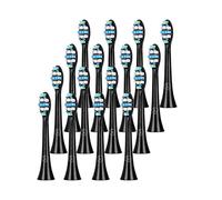 Toothbrush Head Compatible with Philips Sonicare - Aster Replacement Electric Toothbrush Heads 16 Pack Deep and Precise Cleaning Toothbrush Heads Compatible with Philips Sonicare(Black)