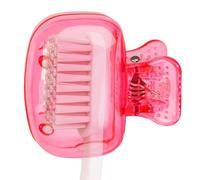 Toothbrush Head Cove - Toothbrush Storage Clip, Ravel Toothbrush Case | Flights Compact Travel Toothbrush Case, Plastic Toothbrush Travel Case, Toothbrush Case for Home Travel, Pink, see description,