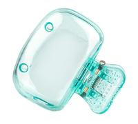 Toothbrush Head Cove - Toothbrush Storage Clip, Ravel Toothbrush Case | Flights Compact Travel Toothbrush Case, Plastic Toothbrush Travel Case, Toothbrush Case for Home Travel, Cyan Blue, see