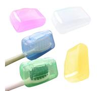 Toothbrush Head Cover - 1.45 X 0.90 X 0.79 Inch Pp Cap Set, 5Pcs Brush Head Cover, Compact Hygiene Bag, Electric Shield | Lightweight Toothbrush Cap For Travel Church Office Business Travel Camping