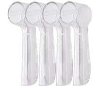 Toothbrush Head Covers for Electric Toothbrush, Round Brush Head Protective Caps, Travel Dust Protection, Compatible with Standard Round Heads (Not iO, Sonic or Pulsonic), 4 Pack