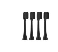 Toothbrush Head with 10,000 Soft bristles, Suitable for People with Sensitive Gums. The Soft bristles are Friendly for Pregnant Women and The Elderly，Compatible for Philips.(FLP-R1-BK4PCS)