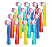 Toothbrush Heads Compatible with Oral B - Milos Kids 16 Pack Replacemeent Toothbrush Heads for Most Braun Oral B Electric Toothbrushes Deep and Precise Cleaning Brush Heads