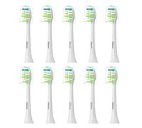 Toothbrush Heads Compatible with Philips Sonicare C1,C2,C3,G,W,4100,5100,6100,Sonic Brush Head, Removing Dental Plaque, Smoke Stains and Coffee Stains, Soft Brush, White,10 Pack