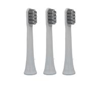 Toothbrush Heads, Compatible with Xiaomi, T100 Mi Smart | 4 toothbrush heads for Mijia T100 sonic electric toothbrush, Model MBS302, 2 color(Gray 3pcs)