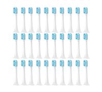 Toothbrush Heads, Compatible with Xiaomi, T500 T500C 2/4/8/16/30-Pack | Adult Replacement Toothbrush Heads For T300 T500 T500C T700, Portable Design,3D Flex Bristles, Soft Nylon(30pcs)