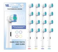 Toothbrush Heads for Oral B, 16 Pack Professional Electric Toothbrush Replacement Heads Medium Soft Dupont Bristles Replacement Toothbrush Heads Precision Clean Brush Heads Refills