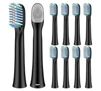 Toothbrush Heads Replacement Compatible with Rtauys M5 Sonic Electric Toothbrush, 10 Count, Black
