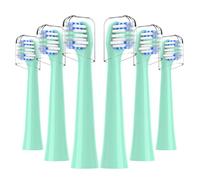 Toothbrush Heads Replacement for Colgate Hum Toothbrush - Brush Heads Replacement for Hum Smart Battery Toothbrush, Green, 6 Pack