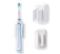 Toothbrush Holder, 2 Pcs Electric Toothbrush Holder Wall Mounted - Self Adhesive Wall Mounted Tooth Brush Holders for Bathroom Storage