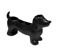 Toothbrush Holder for the Bathroom, Decorative Item for the Bathroom in the Shape of a Dachshund Made of Resin, Stand for Toothbrushes for Storage, for Indoor Use, Home, Hotel, Apartment