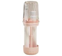 Toothbrush Holder for Travel - Compact Portable Carrying Case, Lightweight Multifunction Toiletry Bag Hygienic Organization for Holidays, Hotel and Travel, Pink, Se référer au descriptif, Refer to