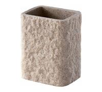 Toothbrush holder glass Gedy ARIES AR98 03 Beige stone