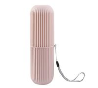 Toothbrush Holder - Portable Travel Container, Dust Resistant Storage Tube, Ventilation Aperture System, Compartmentalized Organizer Function, Hygienic Care Apparatus for Home