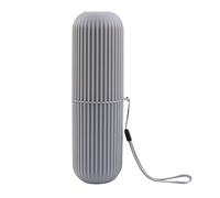 Toothbrush Holder Travel Case - 8.5 Inch Dustproof Containers, Portable Toothbrush Cup Organizer, Compact Care Box | Cases, Grey, Consulte la descripción, See description