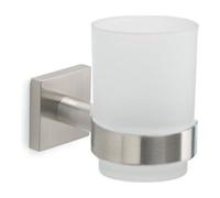 Toothbrush holder wall Gedy FJ10 38 FUJI Silver Brushed