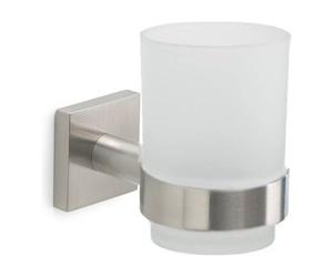 Toothbrush holder wall Gedy FJ10 38 FUJI Silver Brushed