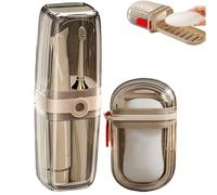Toothbrush Holders Travel Case, Clear Portable Leakproof Toothbrush Case, 2.75x1.57x4.33inches Slim Protective Cover for Camping Hiking, Compact Hygiene Storage for Business Trip Dormitory
