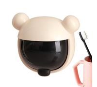 Toothbrush Holders with Cover | Cartoon Cute Toothbrush Wall Holders with Cover,Bathroom Supplies for Home Shower Travel Dorm Mirror Drawer Sink Family Kids Small Space