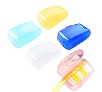 Toothbrush Protector Caps - Set of 5 Breathable Brush Head Covers | Compact Travel Toothbrush Case for Electric/Mental Brushes, Ideal for Business Trips, Church, Gym with Sanitary Storage Design