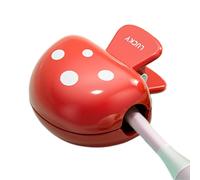 Toothbrush Protector Cover - Toothbrush Head Protection Cover Mushroom-Shaped,Clamp-On Protection Gadgets Cute for Bathroom Travel Hotel Dormitory Airport, Red, Refer to description, Unisex
