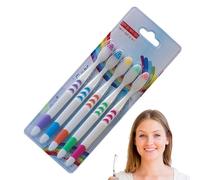 Toothbrush Set -5Pcs Gentle Cleaning Toothbrush for Adults | Convenient Soft Toothbrushes | Personal Care Teeth Ideal for Daily Oraal Hygiene, Healthy Gums, and Effective Plaquue Removal