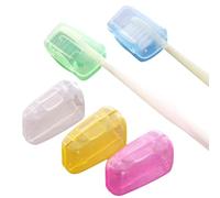 Toothbrush Storage Caps | 5-Piece Dustproof Head Covers for Tooth Brush | Electric Toothbrush Heads Storage Holder for Camping, Church, Business Trips, School