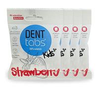 Toothbrush Tablets Denttabs Kids Strawberry (Pack of 4 x 125) Plastic-Free with Fluoride