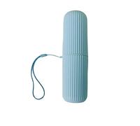 Toothbrush Toothpaste Holder Storage Case Portable For Home Bathroom Travel Uni Camping Work Business Holiday Essentials Also use as Mouthwash Cup (Blue)