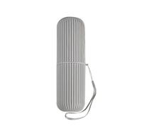 Toothbrush Toothpaste Holder Storage Case Portable For Home Bathroom Travel Uni Camping Work Business Holiday Essentials Also use as Mouthwash Cup (Grey)