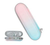 Toothbrush Travel Case, Electric Toothbrush Storage, Portable Container Hygiene Supplies 8.66x3.54 Inches, Care Organizer for Travel, Bathroom, Gym, Dorm, Camping, Blue, Pink