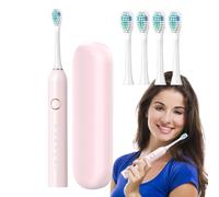 Toothbrush with Case - Rechargeable Toothbrush Case 40,000 VPM | IPX7 Electric Toothbrush Case | Deep Clean Toothbrush Holder 6 Modes | Toothbrush Cleaning Brush with