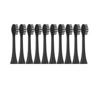 Toothbrushes Head，Compatible for Apiyoo P7/Y8/G7/SUP/T1/Moon Sonic Electric Tooth Vacuum Bristle Nozzles(SolidBlack)