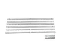 Toothed Rack for Sliding Gate Drive Gate Drive Rails Gear Rack Can Withstand Heavy Loads Sliding Gates Steel Remote Control Gate Opener Complete Set 6 Pieces 1 m up to 2000 kg