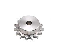 Toothed roller chain sprocket, Stainless Steel 10A Roller Chain Sprocket 10-23 Teeth Pitch 15.875mm(17 Teeth)