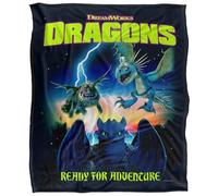 Toothless And Dragons Adventure Poster Blanket Super Soft Silky Feel - 60" x 50"