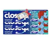 Toothpaste Bundle with Peppermint Flavour Everfresh Fluoride Gel Toothpaste with Antibacterial Mouthwash 90g (3 Pack) - by Oerich Gift